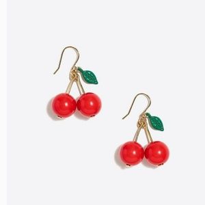 Jcrew Cherry Earrings (Brand New)